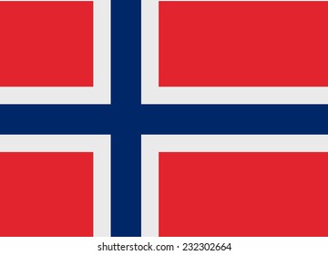 Flag of Norway vector illustration