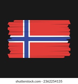 Ilustración de vectores de la bandera de Noruega