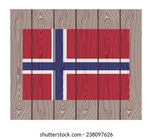 Flag of Norway. Vector Illustration