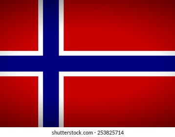 Flag of Norway. Vector illustration.