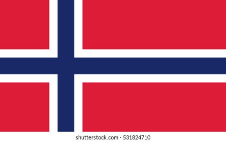 Flag of Norway vector illustration