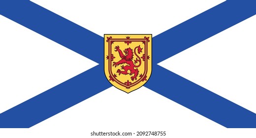 flag of the Nova Scotia in vector	