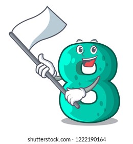 With flag number eight volume logo the mascot