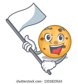 With flag oat cookie isolated with the cartoon