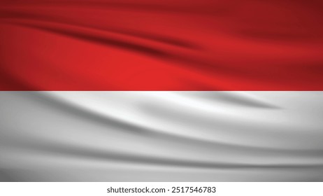 Flag officially Indonesia, Background Illustration 4K