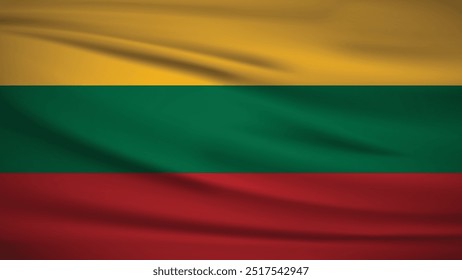 Flag officially Lithuania, Background Illustration 4K