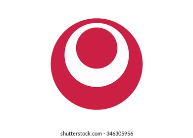 Flag of Okinawa prefecture of Japan. Vector illustration.
