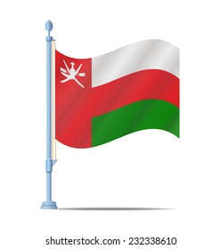Flag of Oman vector illustration