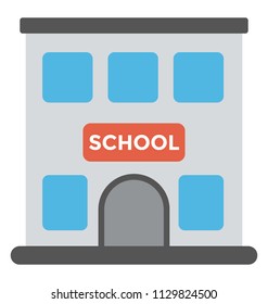 
A flag on building symbolising educational or school building
