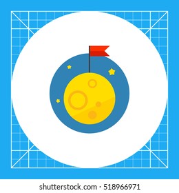Flag on moon 