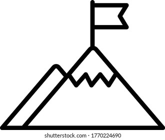 flag on mountain icon.win icon.
