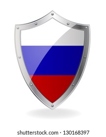 Flag on the shield