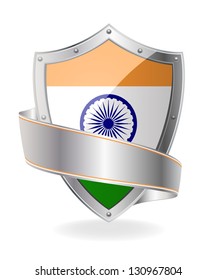 Flag on the shield