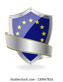 Flag on the shield