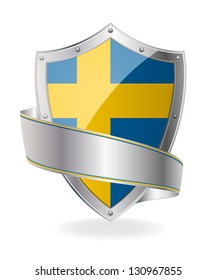 Flag on the shield