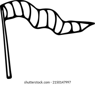 Flag on a white background