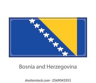 Flag one of the worlds country in pixel art or mosaic style.