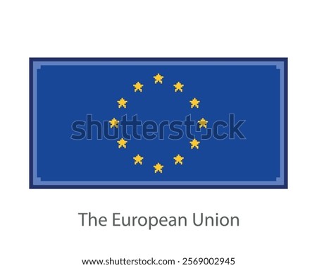 Flag one of the worlds country in pixel art or mosaic style.