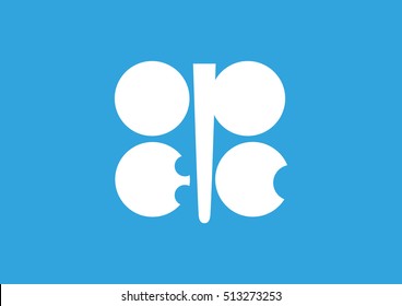 Flag Of OPEC. Organization Of The Petroleum Exporting Countries