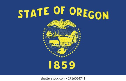 Flag oregon state eps 10