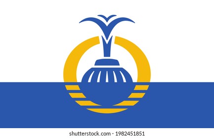 bandera de orlando, ee.uu. proporción 3:5