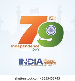 Bandera Nuestra Libertad Nuestro Orgullo India Día de la Independencia gráfico