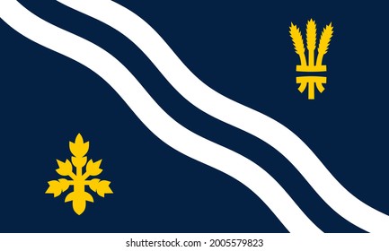 Flag Of Oxfordshire. Proportion 3:5