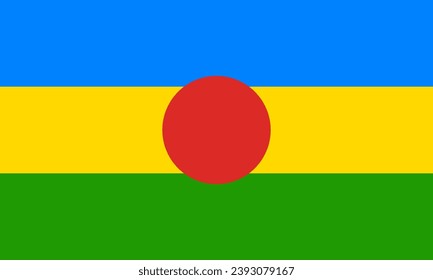 Flag of Pa Laung Self-Administered Zone (Republic of the Union of Myanmar, Burma)
