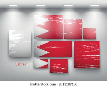 flag paint in gallery. Vector illustration