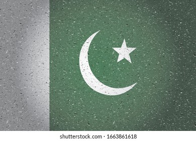 bandera de pakictan en fondo retro