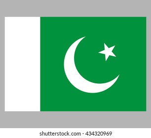 The flag of Pakistan