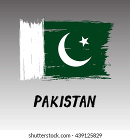 Flag Of Pakistan  - Grunge