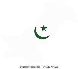 the flag of Pakistan for the independence day of Pakistan