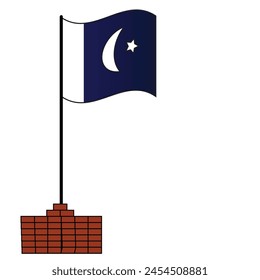 flag of Pakistan  moon and star