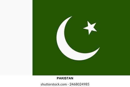 Flagge von PAKISTAN, PAKISTANISCHE Nationalflagge