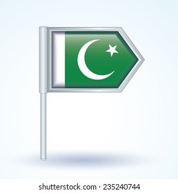 Flag of Pakistan, vector illustration