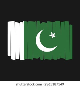 Flag of Pakistan Vector Illustration