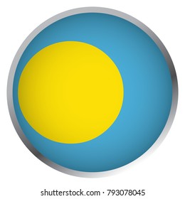 Flag of Palau (Round icon)
