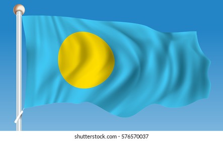 Flag of Palau - vector illustration