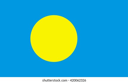 Flag of Palau vector image