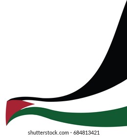 flag palestine background banner