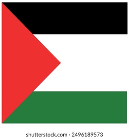 Bandera de Palestina. Icono de la bandera. 