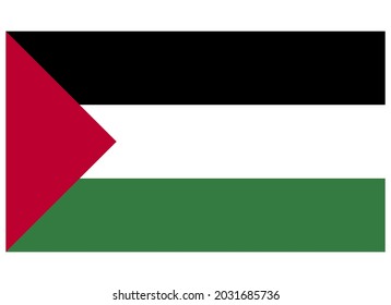 Flag of Palestine Isolated Vector
