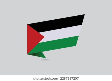 flag of palestine vector icon illustration isolated eps 10
