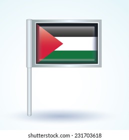 Flag of Palestine, vector illustration