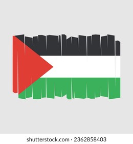 Flag of Palestine Vector Illustration