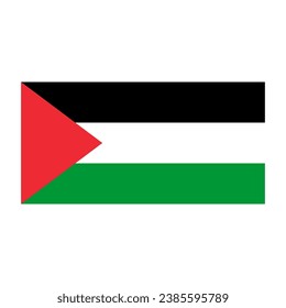 Flag of the Palestinian National Authority, black white green red
