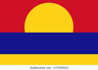 Flag Of Palmyra Atoll. Proportion 2:3