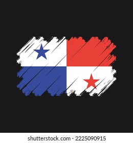 Bandera de la ilustración vectorial de Panamá