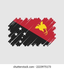 Flag of Papua vector illustration
